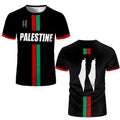 3D printed football T-shirt with stereoscopic pattern in street fashion style