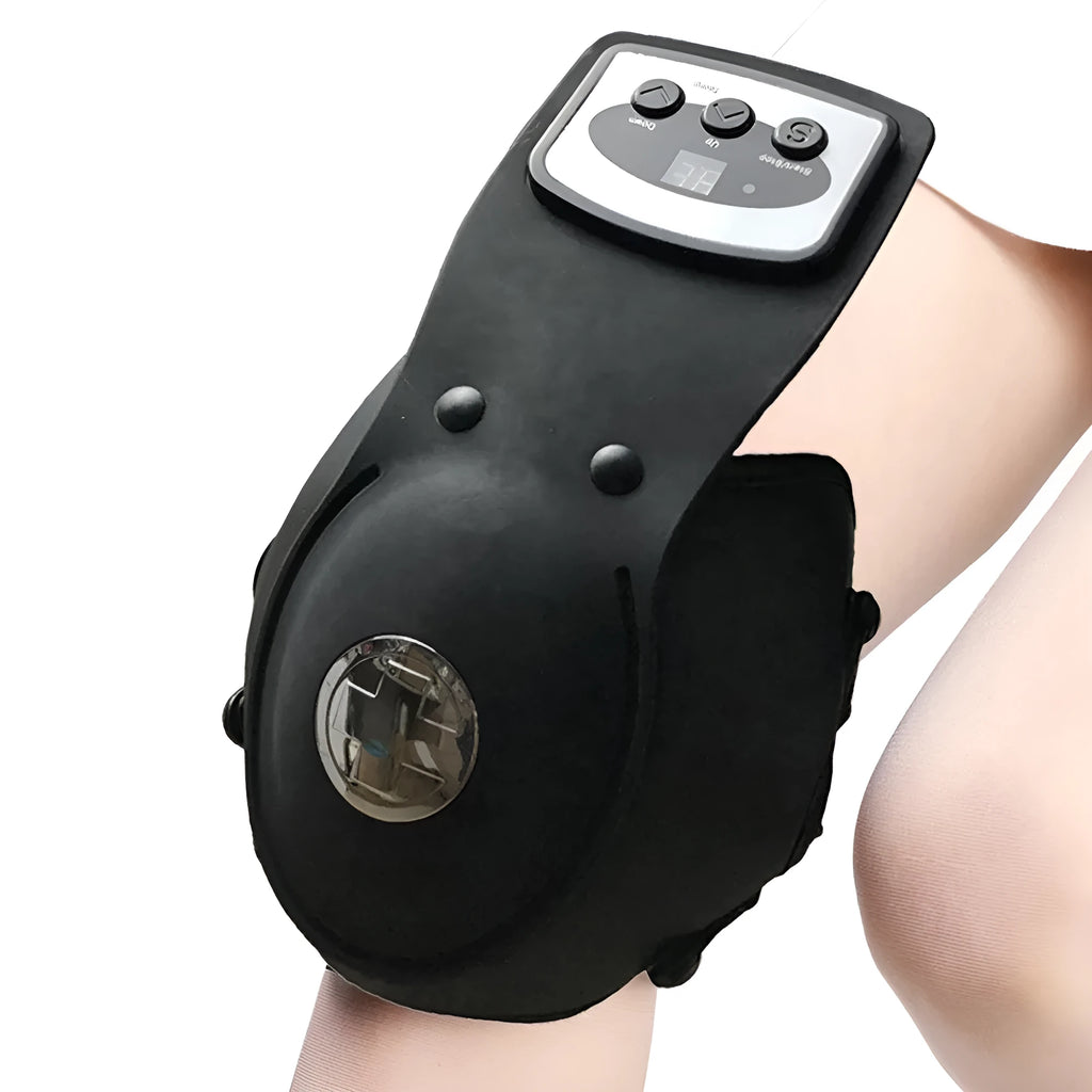 Infrared knee massager with adjustable temperature control and knee shoulder pads