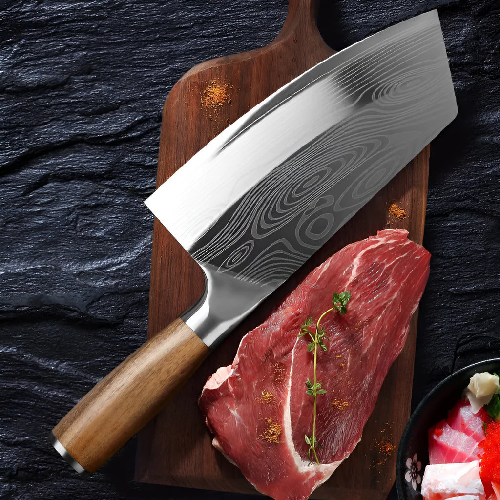 320mm stainless steel kitchen knife with 40cr13 steel blade