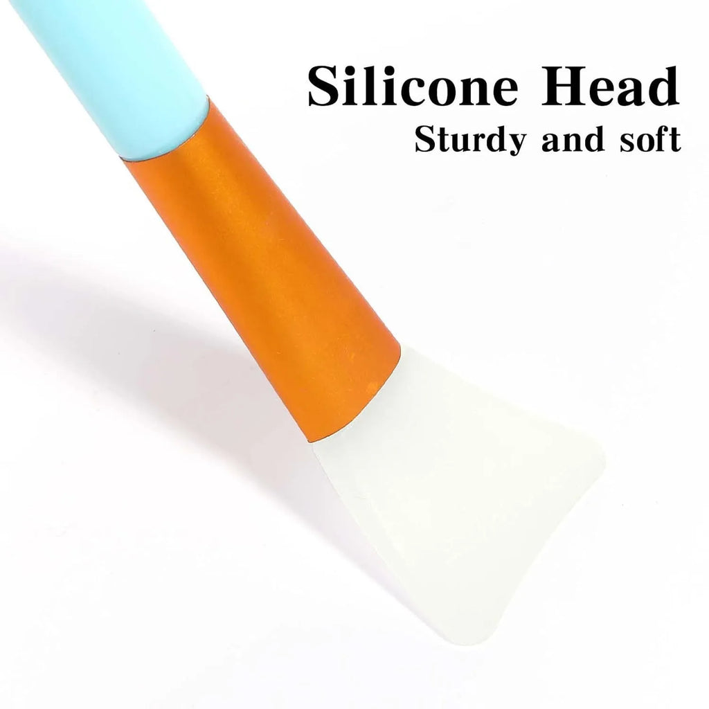 Silicone face mask applicator spatula tool in multiple colours for skincare application