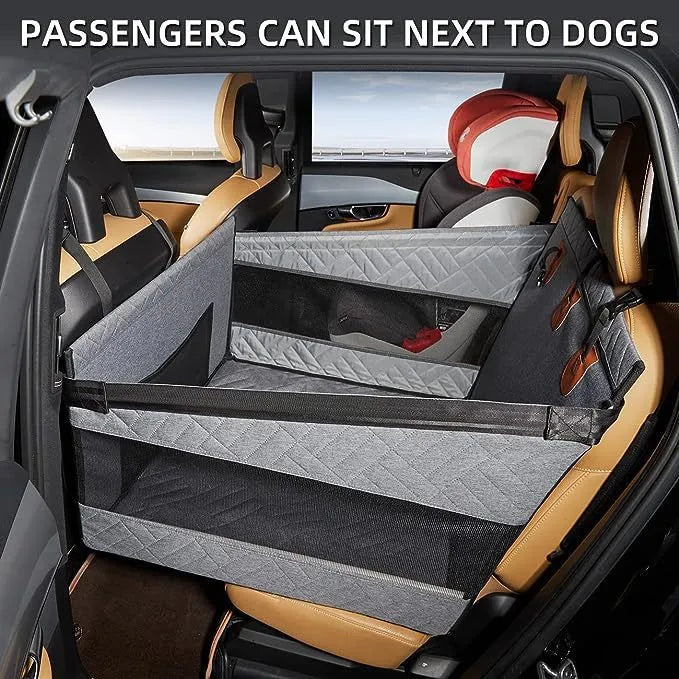 Gray car water and dirt resistant multifunctional dog bed 56x56x40cm cloth pet mat