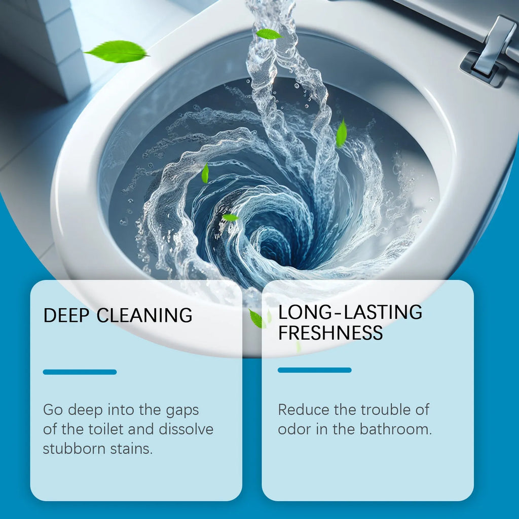 Four sachets of citric acid toilet cleaning powder totalling 120g for limescale and stain removal