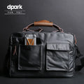 Dpark black laptop bag with shoulder slung strap for 14-inch or 15-inch computers