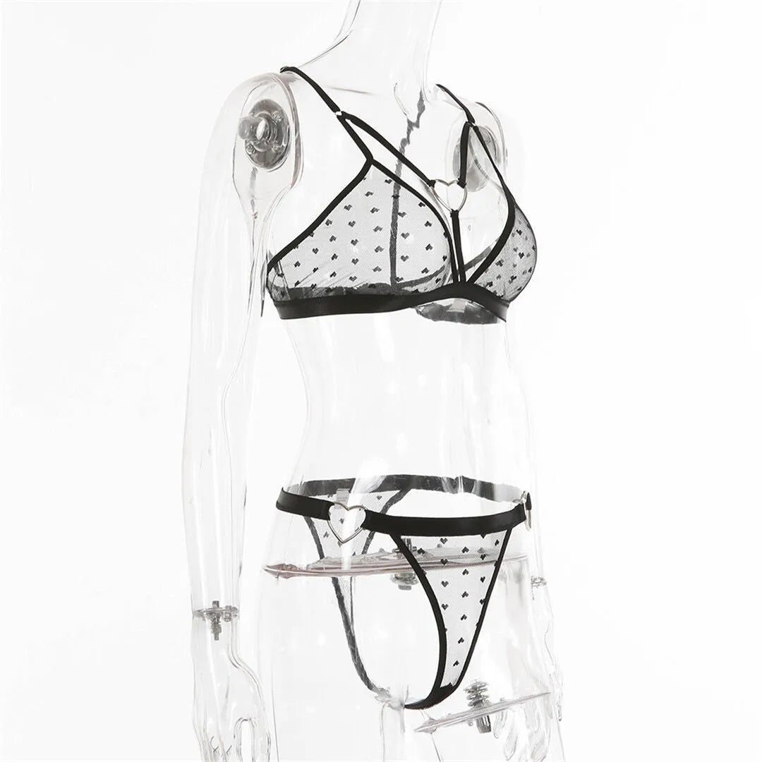 Women's mesh three-point two-piece sportswear set in spandex with leopard print option