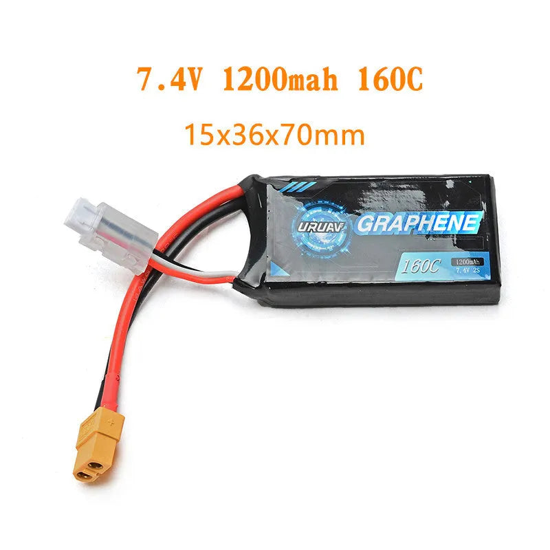 7.4V 1200mAh lithium battery for RC remote control cars and model boats