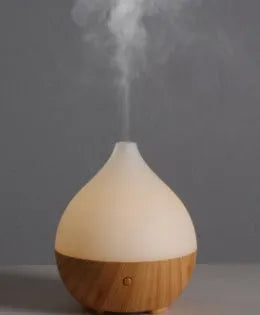 Asakusa wood grain finish vase-shaped aroma diffuser with 100ml water tank capacity