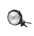 Black electroplated aluminium halogen headlights for motorcycles with 8 cm diameter lens