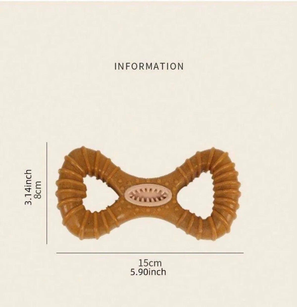 Durable dog chew bone toy for dental health in 8-shape and Y-shape variations