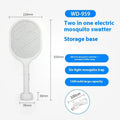 Rechargeable electric mosquito swatter with ABS plastic shell in household setting