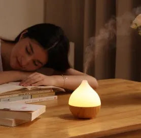 Asakusa wood grain finish vase-shaped aroma diffuser with 100ml water tank capacity