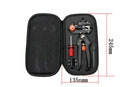 Handheld grafting scissors with black ABS handle and high carbon steel blade cutting a branch