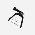 3D printed FPV drone expansion bracket for action cameras with sponge padding