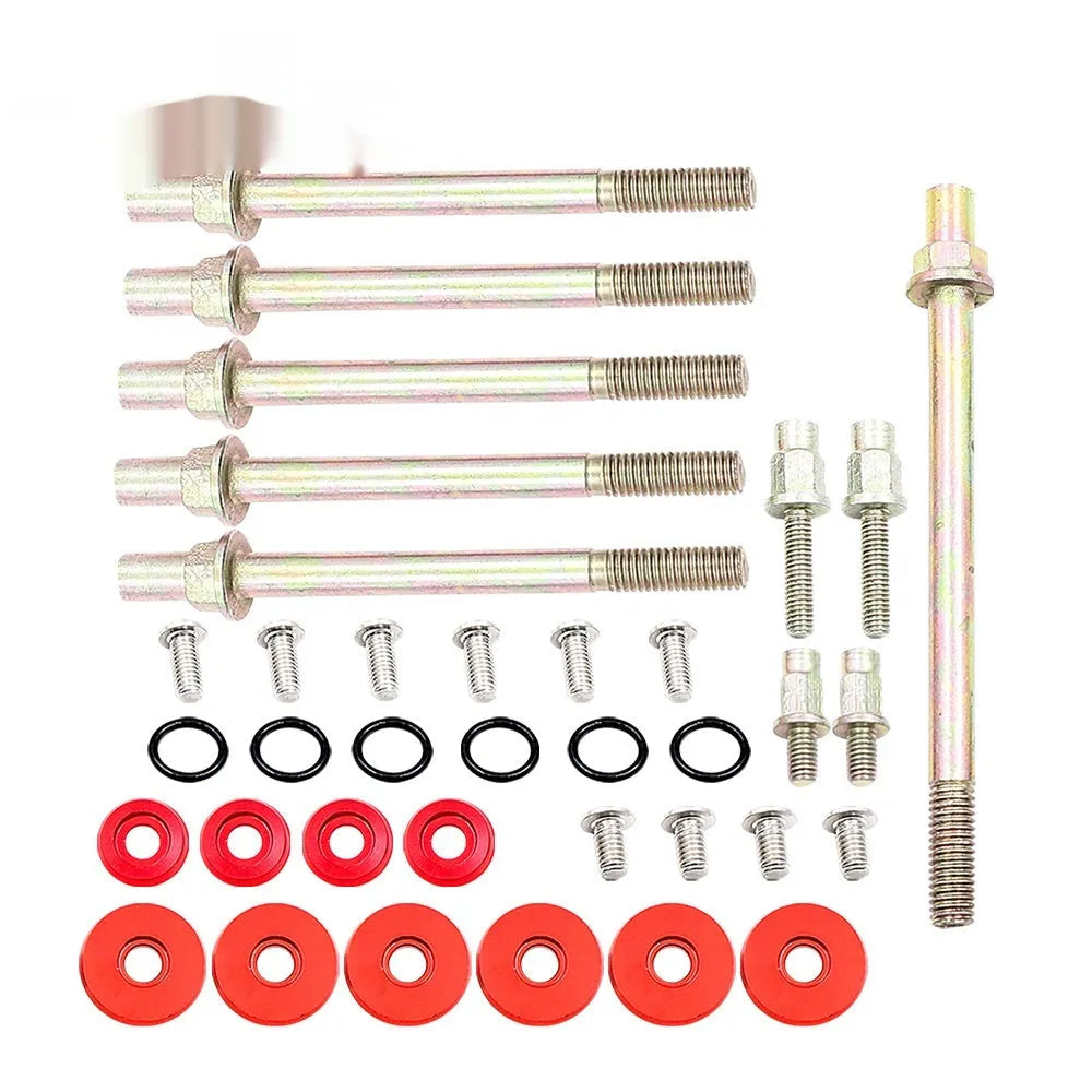 Aluminium engine gasket kit for Honda Civic K Series in black, blue, red, or silver
