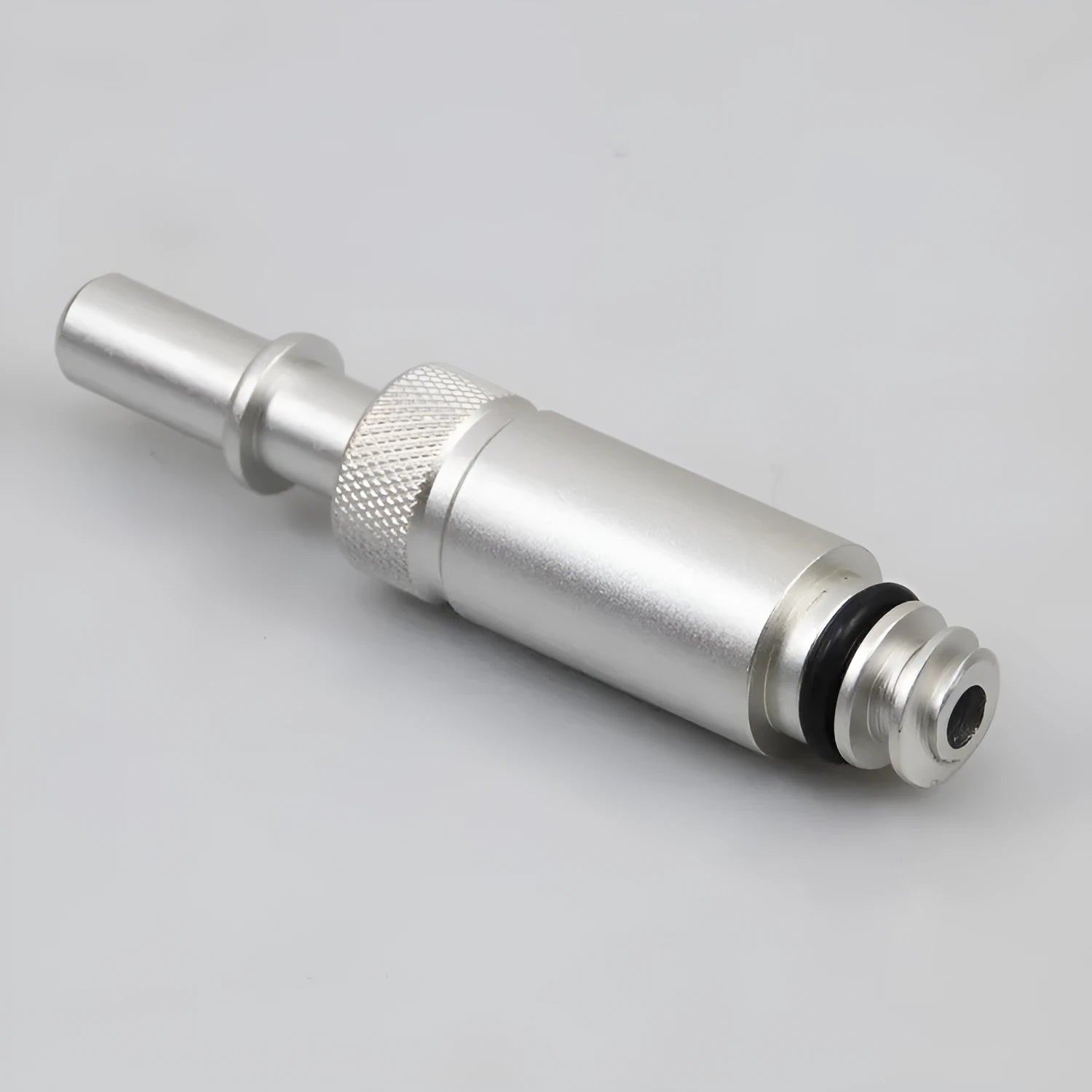 Silver metal transmission refuelling joint tool VAS6262-9 for automotive maintenance