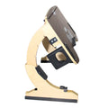 Wooden folding laptop bed desk in modern style shown at an adjustable angle.