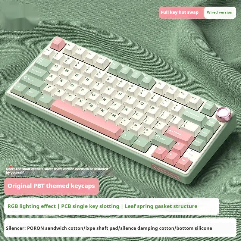 Wireless mechanical Bluetooth keyboard in various colour options with mechanical switches