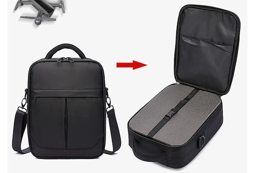Black Oxford fabric men's messenger shoulder bag showing 24x11x31cm dimensions