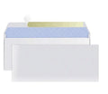 Blue anti-opening security envelope with self-adhesive closure measuring 105x240mm