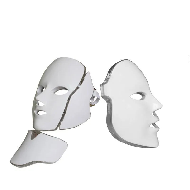 LED color light mask beauty instrument with 7 colours and 4th gear for skin rejuvenation and brightening, 240x240x170mm