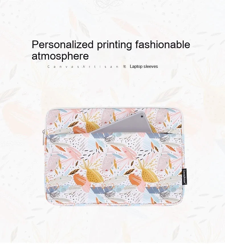 White PU leather waterproof laptop inner bag or sleeve for 14-inch computers