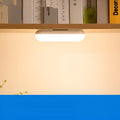White magnetic eye protection table lamp with stepless dimming showing soft LED beads and compact 14.9x4.4x3.3cm size