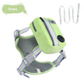 Explosion-proof anti-strangulation pet harness in Oxford cloth with adjustable straps and 1.5m rope