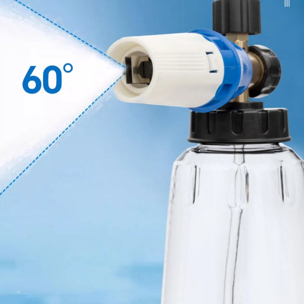 All-aluminium 1L high pressure car wash foam pot for cleaning machines