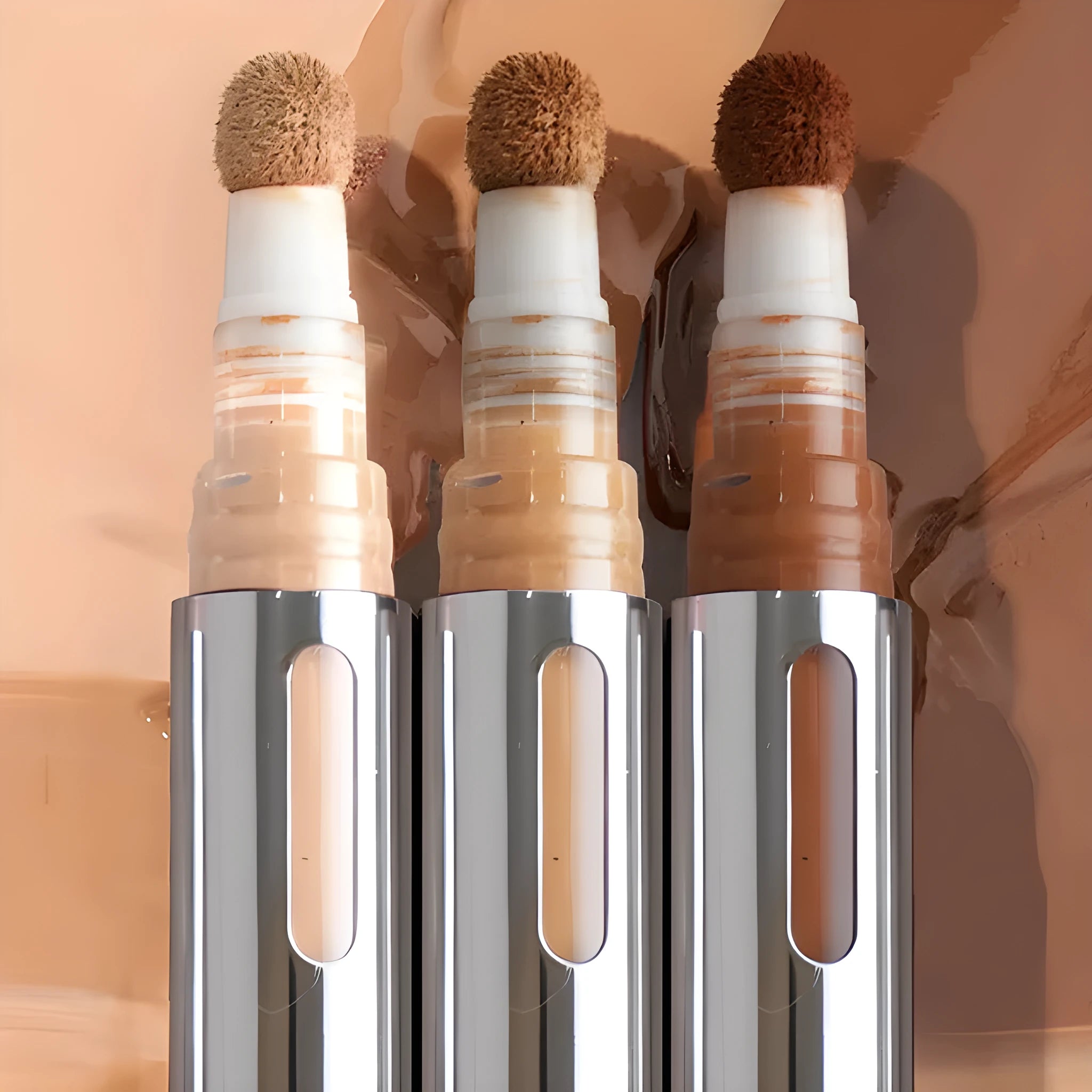Waterproof concealer pen with 24 shade options for contour and nose shadow coverage