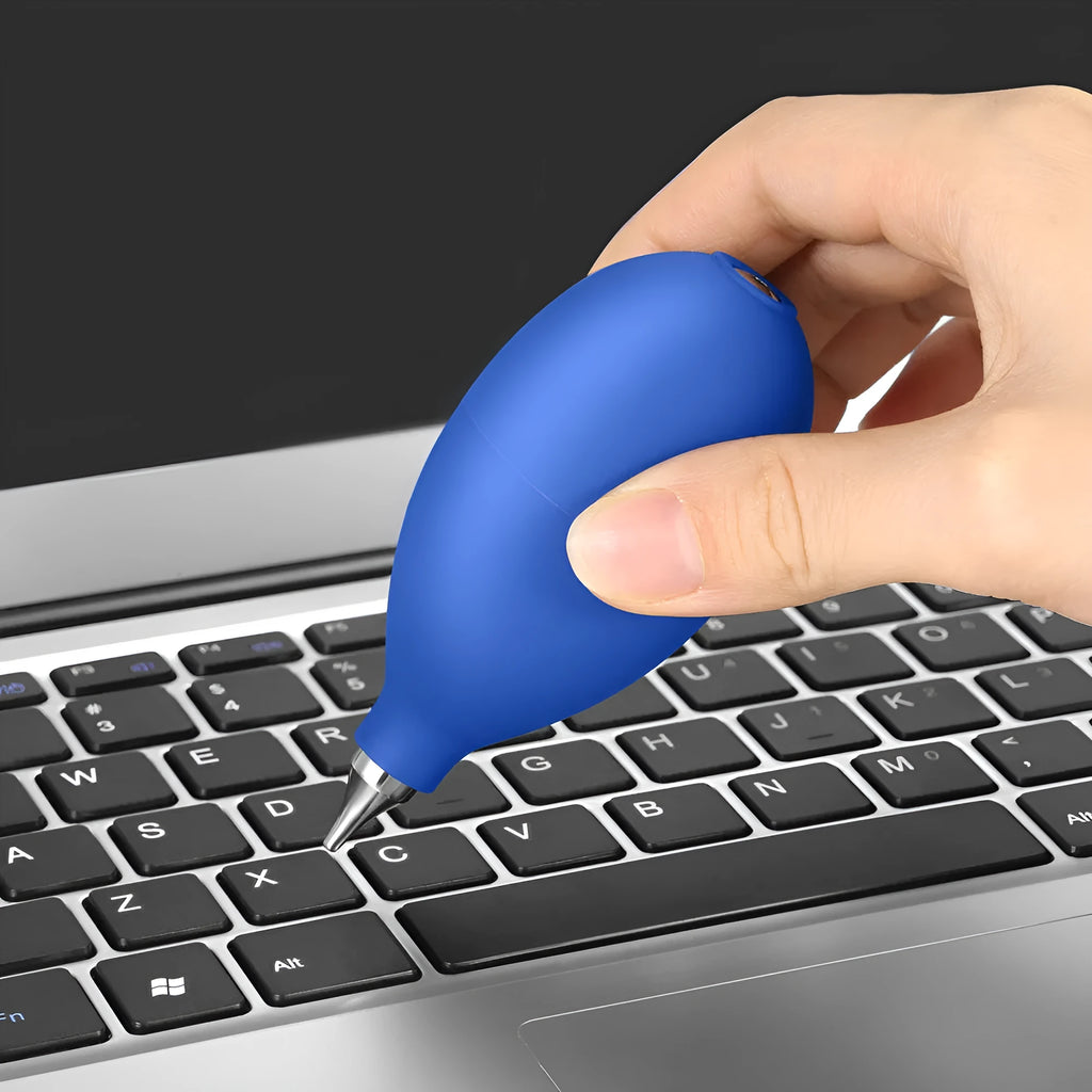 Blue rubber dust removal air blowing ball for camera phone clock cleaning