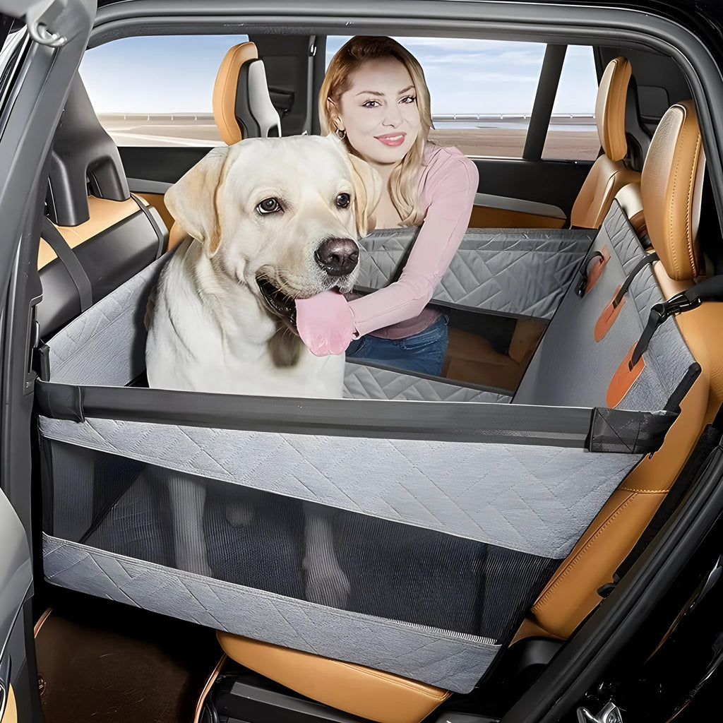 Gray car water and dirt resistant multifunctional dog bed 56x56x40cm cloth pet mat