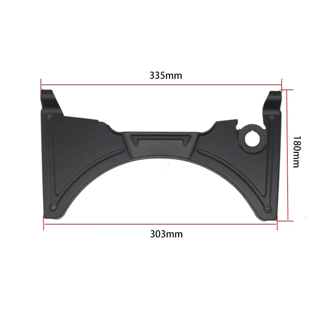 Black motorcycle cockpit fairing modification kit for BMW R1250GS and compatible R1200GS models