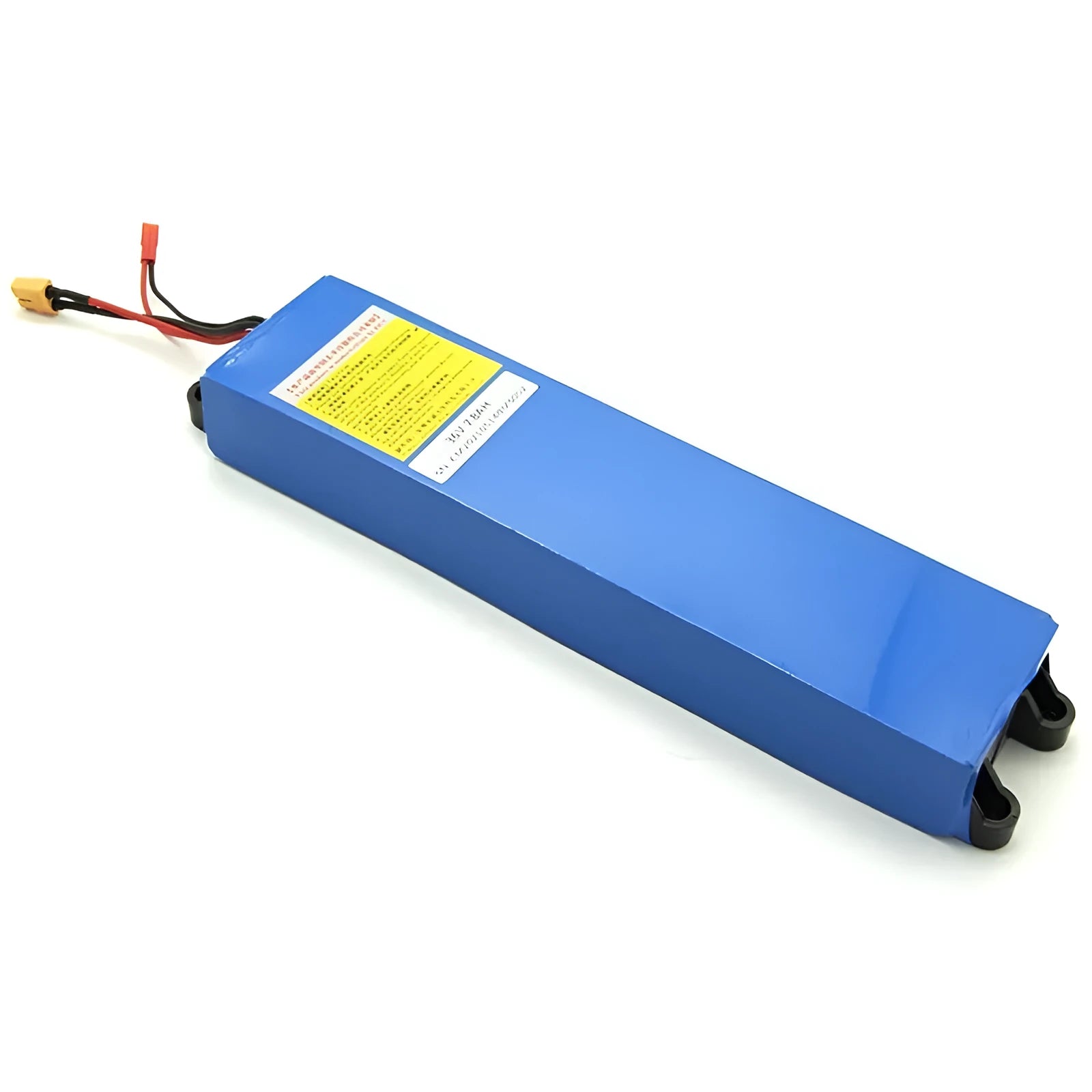 36V lithium battery pack for electric scooters showing three capacity options