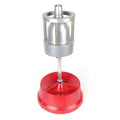 Portable hub balancer with bull's eye level and aluminium head for 1.5-4 inch wheel hubs