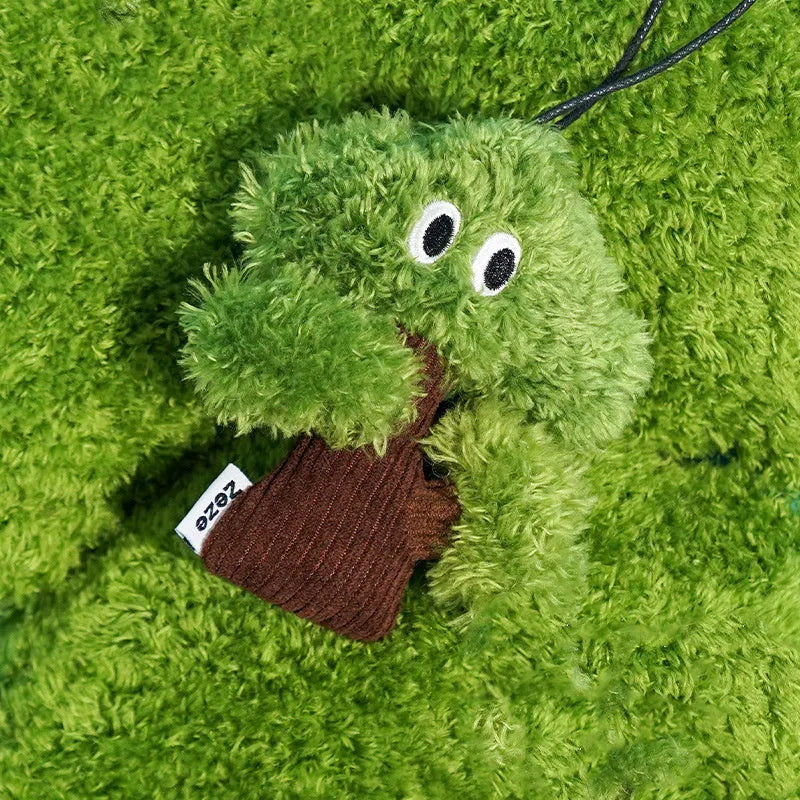 Pine tree mint cat chew toy pendant with grinding surface
