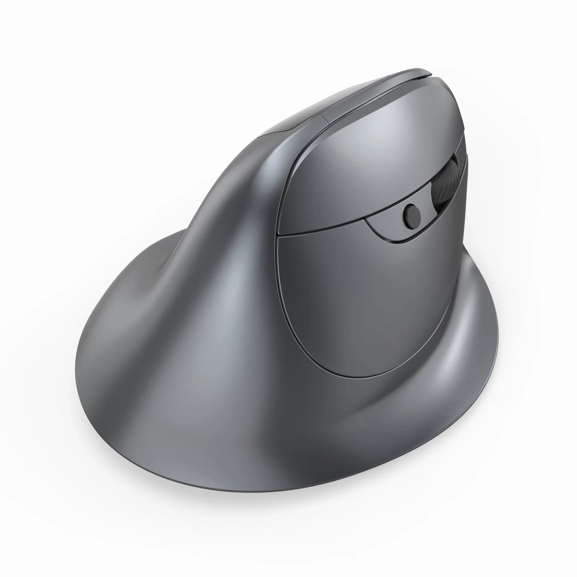 Gray self-charging Bluetooth dual-mode vertical mouse for laptop
