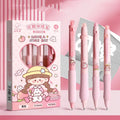 Cartoon-themed erasable gel pen with 0.5mm tip in plastic shell