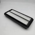 Black car air filter for Modern vehicles showing 256mm diameter dimensions