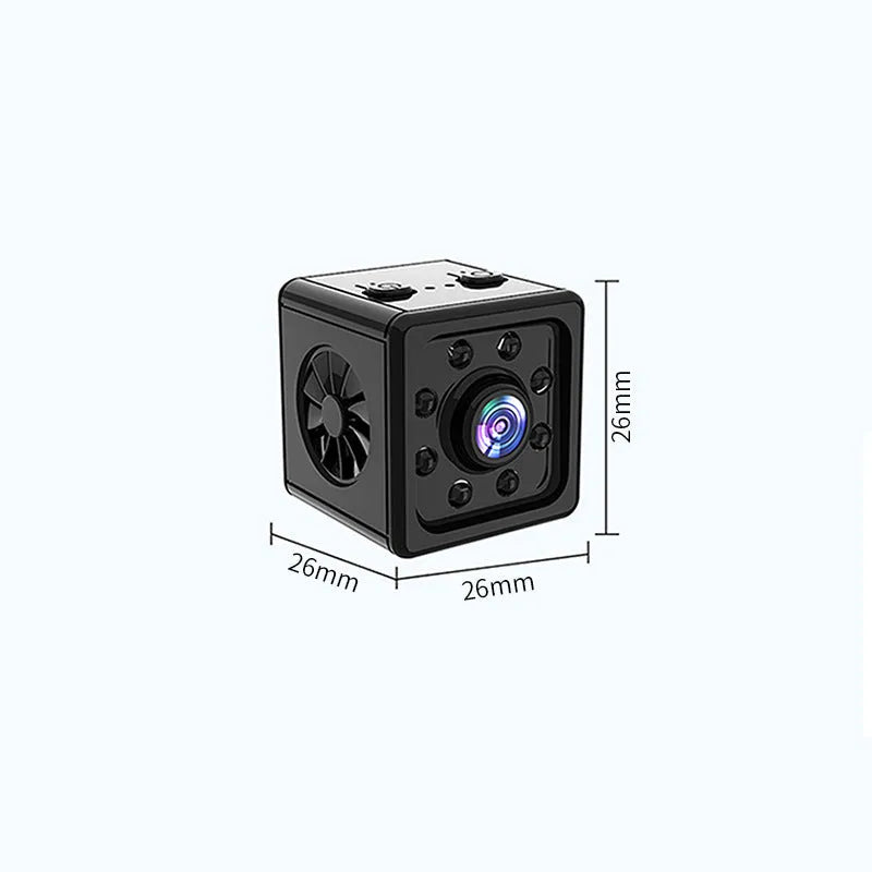 Black K13 remote network sports HD camera with 26mm ABS body and mounting bracket