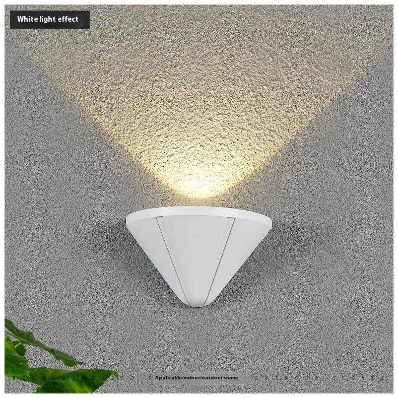Black and white Bird's Nest style courtyard LED lamp with IP65 waterproof rating and aluminium alloy construction