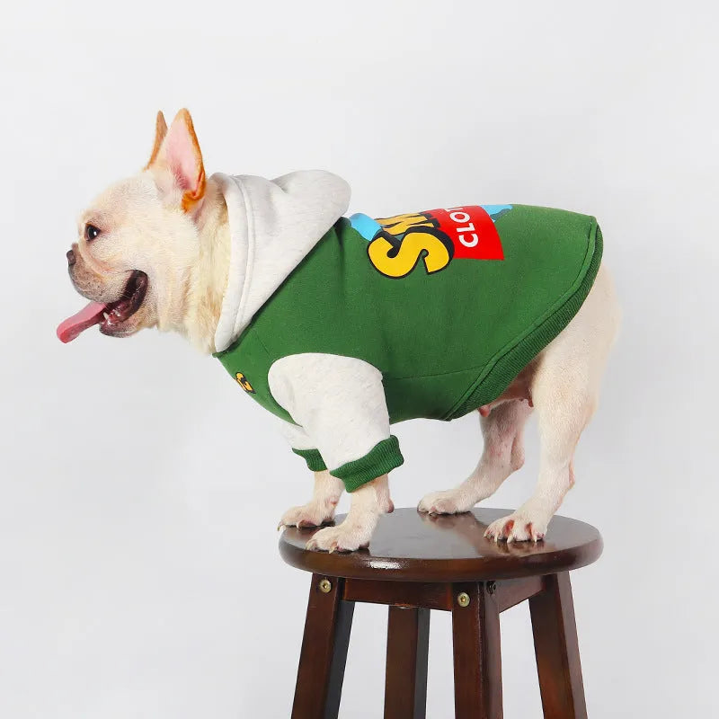 Green cotton dog winter coat for large breeds sizes L XL 2XL 3XL 4XL