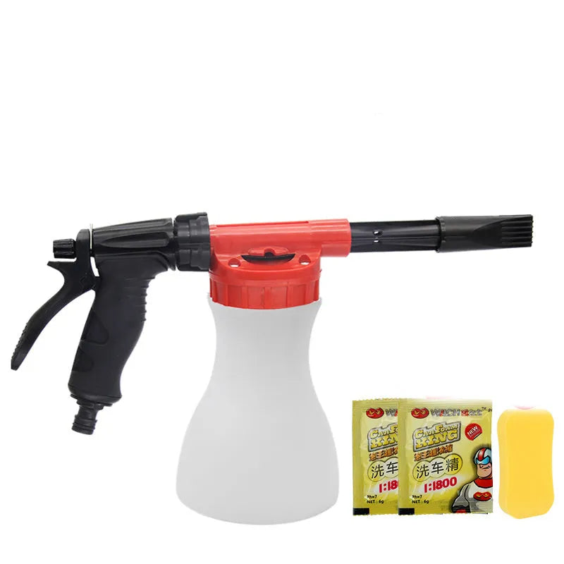 Compact foam pot high pressure water gun for small garden watering and pesticide spraying