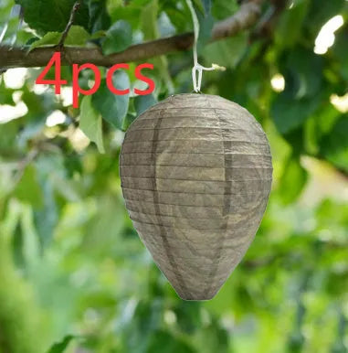 Paper beehive guide lantern in photo colour, dimensions 22cm by 28cm