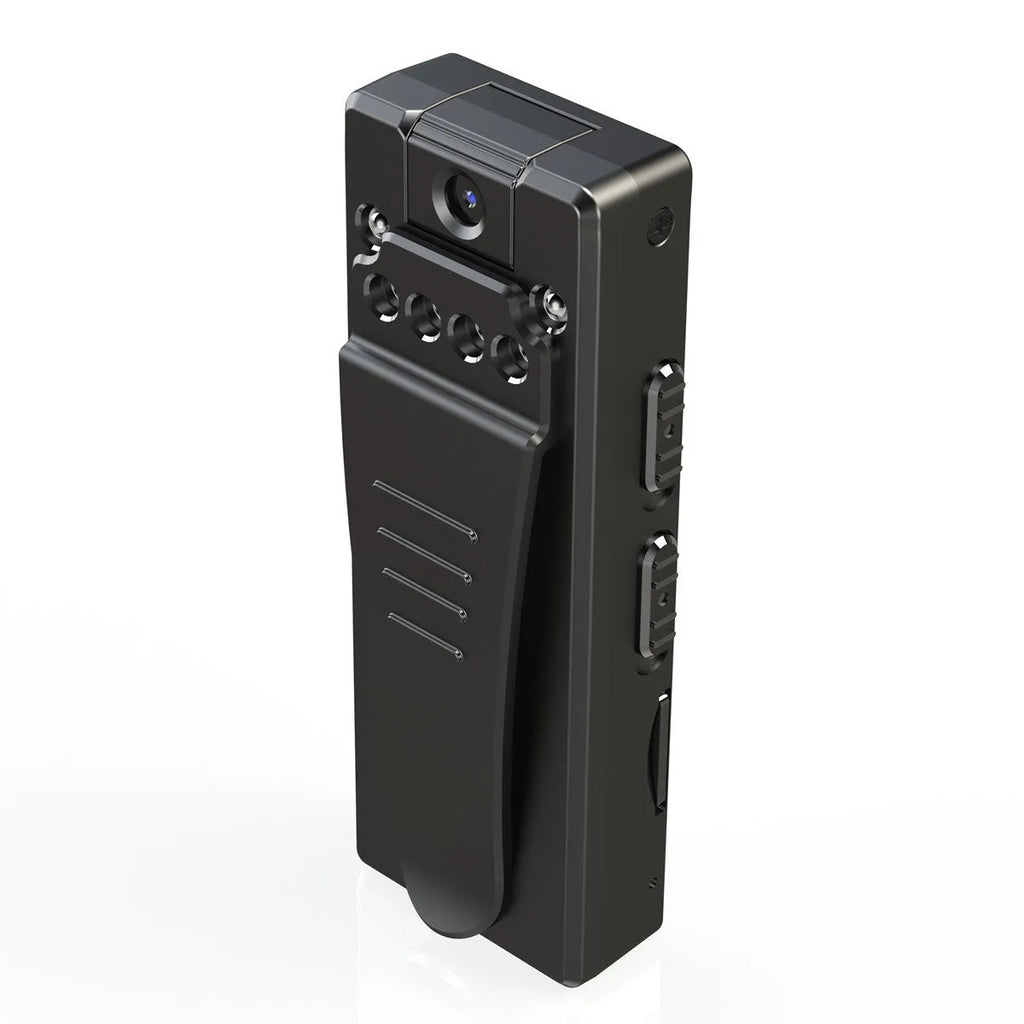 Black 1080p HD digital video camera with 90-degree rotation capability