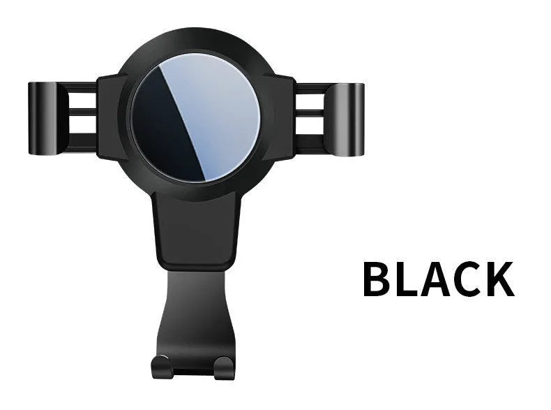 Black ABS mirror car air conditioning vent mount for mobile phone