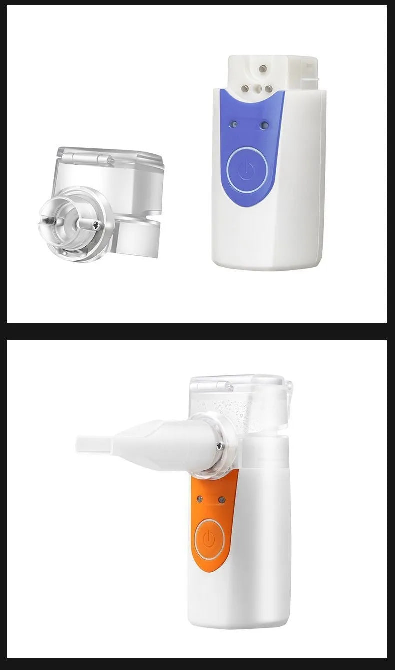Columnar USB handheld nebuliser spray machine for household respiratory treatment with quiet operation