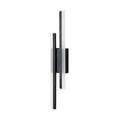 Gold double line wall lamp measuring 500mm with modern design for staircase and corridor lighting