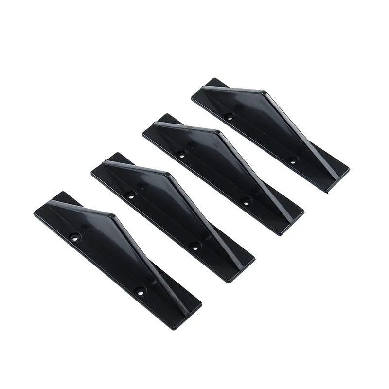 15cm black ABS plastic triangle rear spoiler for cars with mounting hardware