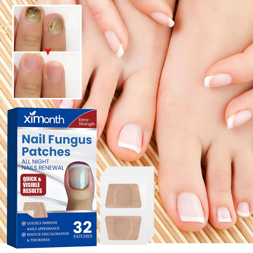 Box of 32 nail care adhesive bandage patches for nail repair