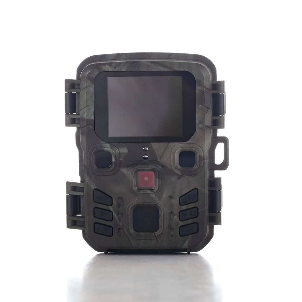 Black infrared night vision monitoring device with plastic body and TF card slot