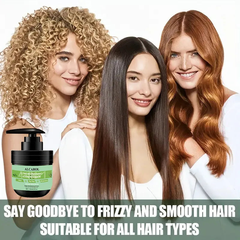 100ml bottle of Rosemary Conditioner Smooth and Refreshing for reducing hair breakage and improving hair toughness
